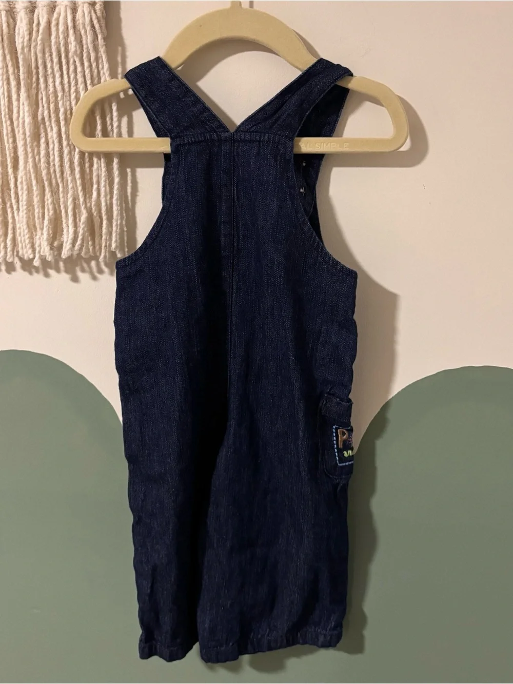Infants 3-6 mo Disney Vintage POOH & FRIENDS Tiger Explore Cotton Denim Overalls